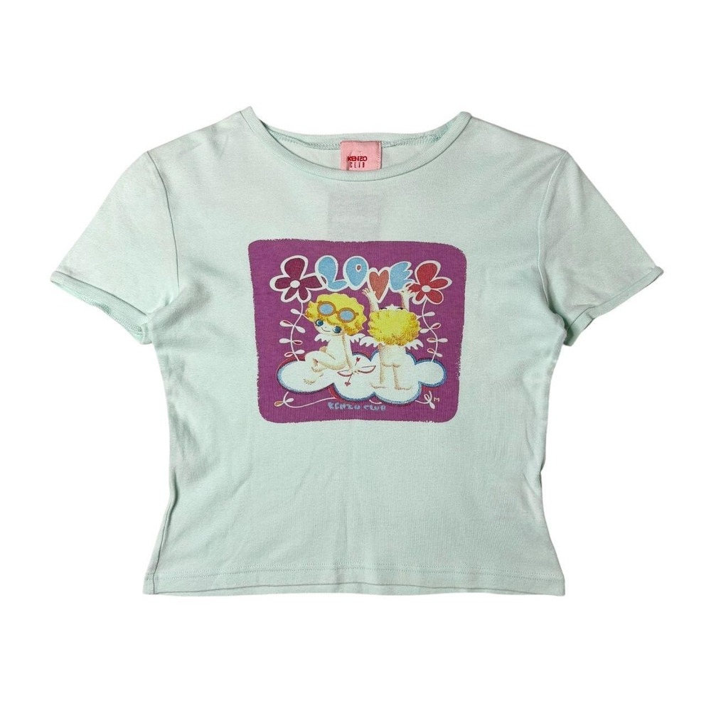 rare 90s Kenzo Club graphic baby tee